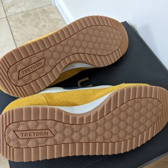 Tretorn Women's Rawlins Leather & Suede Sneakers In Lemon/ice/night 8 NEW w/box - Picture 5 of 5